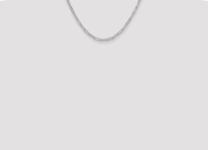 Sterling Silver Polished Paperclip Chain (Style QPCL100-18)