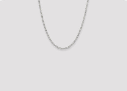 Sterling Silver Polished Paperclip Chain (Style QPCL100-22)