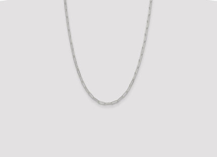 Sterling Silver Polished Paperclip Chain (Style QPCL100-24)