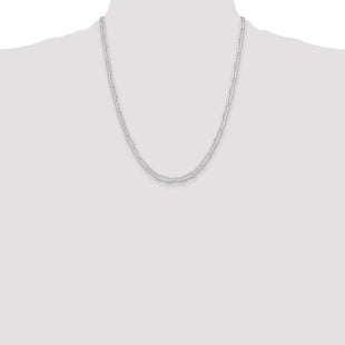 Sterling Silver Polished Paperclip Chain