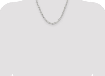 Sterling Silver Polished Paperclip Chain (Style QPCL150-20)