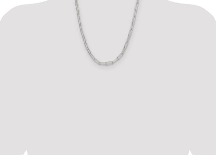 Sterling Silver Polished Paperclip Chain (Style QPCL150-22)