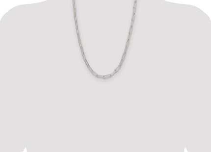 Sterling Silver Polished Paperclip Chain (Style QPCL150-24)