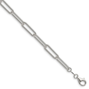 Sterling Silver Polished Paperclip Chain (Style QPCL150-8)