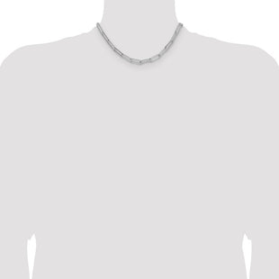 Sterling Silver Polished Paperclip Chain