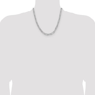 Sterling Silver Polished Paperclip Chain