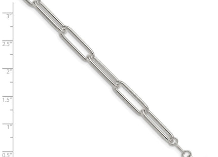 Sterling Silver Polished Paperclip Chain (Style QPCL180-8)