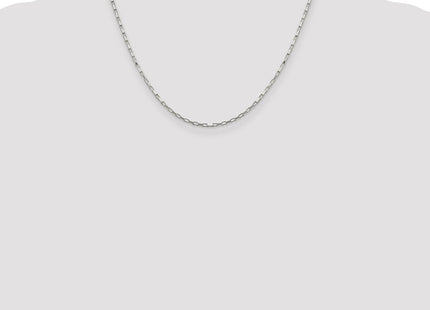 Sterling Silver Elongated Box Chain (Style QPE13-18)