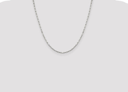 Sterling Silver Elongated Box Chain (Style QPE13-20)