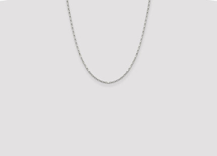 Sterling Silver Elongated Box Chain (Style QPE13-22)