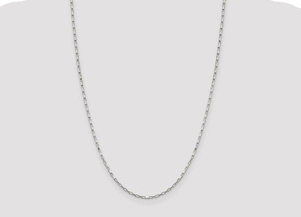 Sterling Silver Elongated Box Chain (Style QPE13-24)