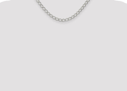 Sterling Silver Fancy Open Curb Chain
