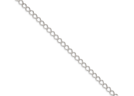 Sterling Silver Fancy Open Curb Bracelet