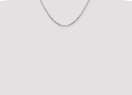 Sterling Silver Diamond-cut Forzantine Cable Chain (Style QPE15-18)