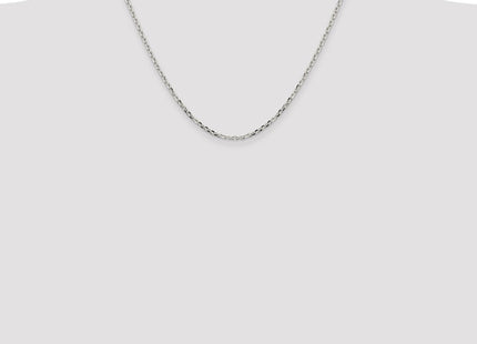 Sterling Silver Diamond-cut Forzantine Cable Chain (Style QPE15-20)
