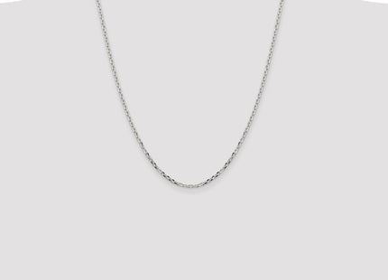 Sterling Silver Diamond-cut Forzantine Cable Chain (Style QPE15-24)