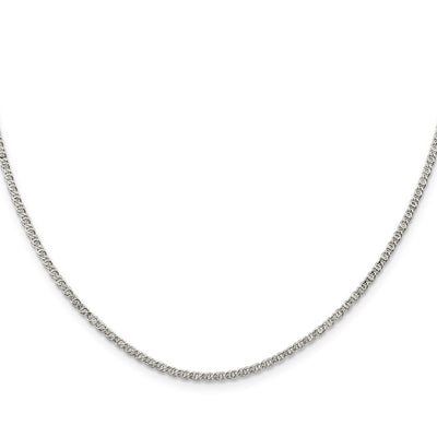 Sterling Silver Fancy Anchor Pendant Chain