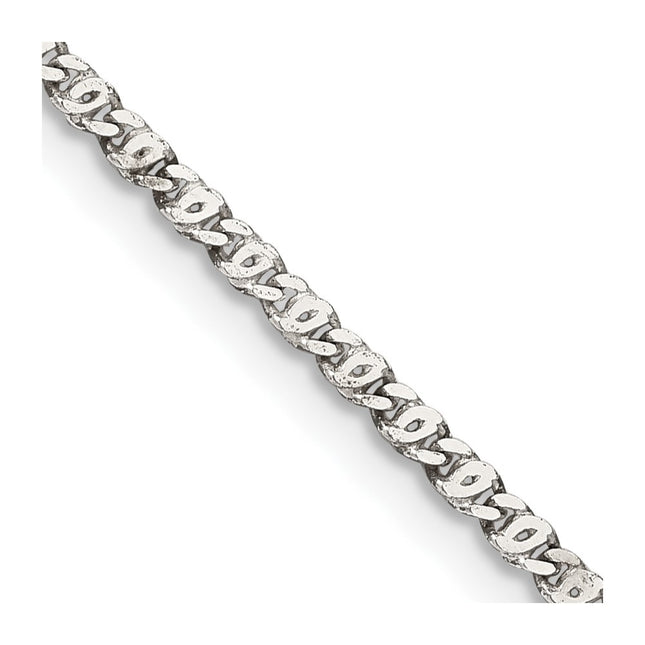 Sterling silver anchor link anchor chain
