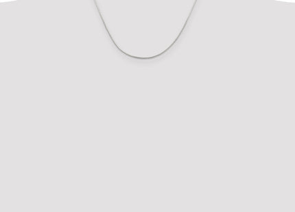 Sterling Silver . Mirror Box Chain w/2in ext., 20 x 1mm