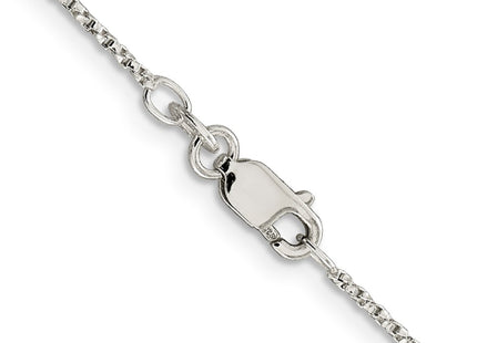 Sterling silver box link chain, another view