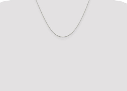 Sterling silver box link chain, further view