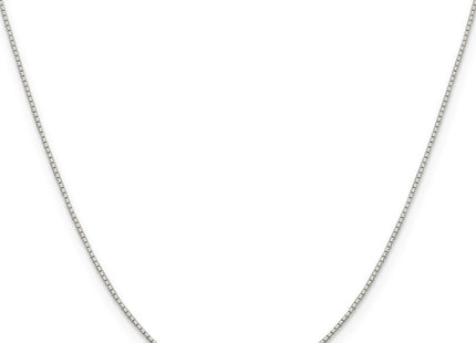 Sterling silver box link chain, alternate view