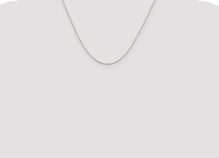 Sterling silver box link chain, further view