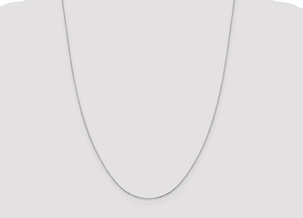 Sterling Silver . 8 Sided Diamond-cut Mirror Box Chain (Style QPE35-24)