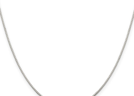 Sterling Silver . 8 Sided Diamond-cut Mirror Box Chain, 20 x 0.9mm