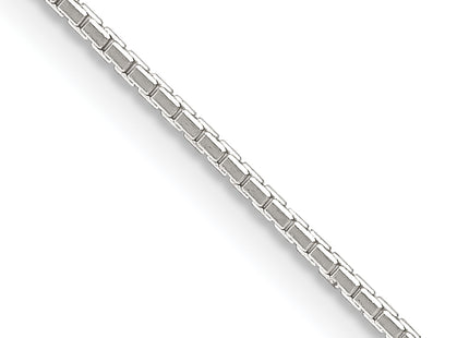 Sterling Silver . 8 Sided Diamond-cut Mirror Box Chain, 20 x 0.9mm