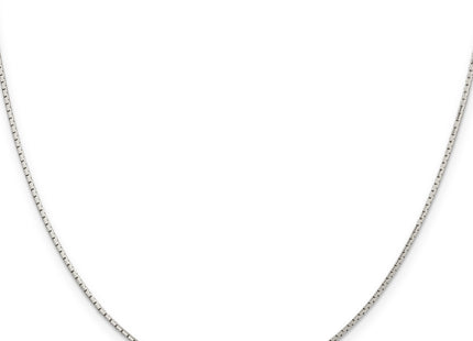 Sterling Silver . 8 Sided Diamond-cut Mirror Box Chain, 18 x 1.2mm