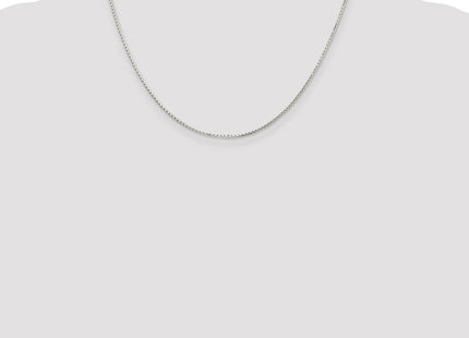 Sterling Silver . 8 Sided Diamond-cut Mirror Box Chain (Style QPE37-18)