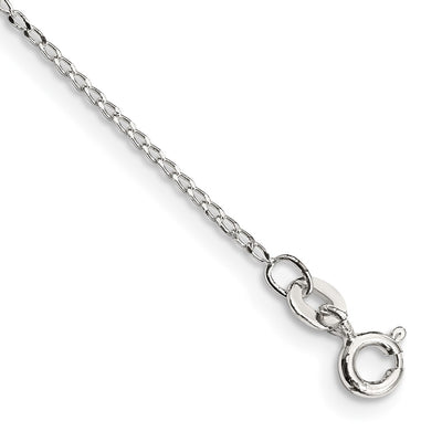 Sterling Silver Open Elongated Link Curb Chain