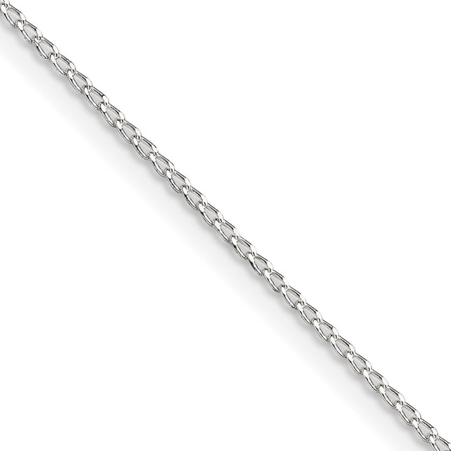 Sterling silver curb link chain