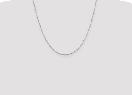 Sterling Silver Flat Oval Cable Chain (Style QPE44-20)