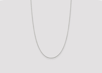 Sterling Silver Flat Oval Cable Chain (Style QPE44-26)