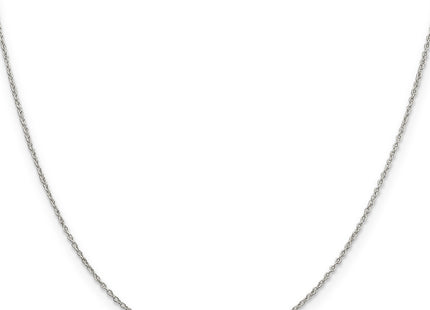 Sterling Silver Forzantine Cable Chain w/2in ext., 20 x 1.1mm