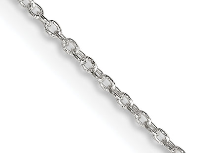 Sterling Silver Forzantine Cable Chain, 16 x 1.3mm