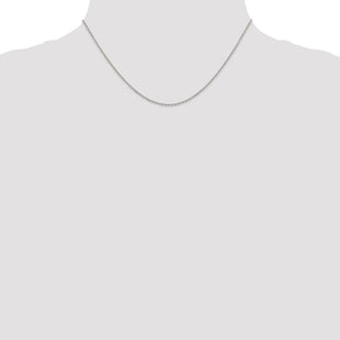 Sterling Silver Diamond-cut Forzantine Cable Chain (Style QPE47-16)