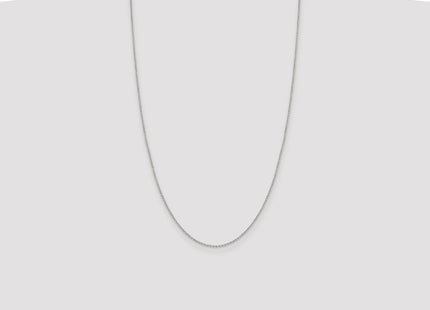 Sterling Silver Diamond-cut Forzantine Cable Chain (Style QPE47-26)
