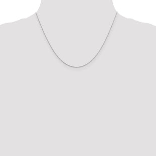 Sterling Silver Oval Box Chain (Style QPE49-18)