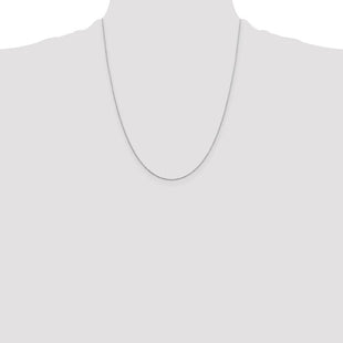 Sterling Silver Oval Box Chain (Style QPE49-22)