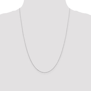 Sterling Silver Oval Box Chain (Style QPE49-24)