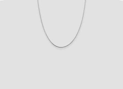 Sterling Silver Oval Box Chain (Style QPE50-22)