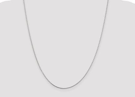 Sterling Silver Oval Box Chain (Style QPE50-24)