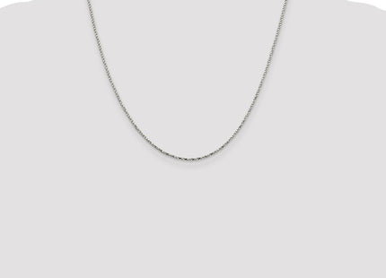Sterling silver box link chain, further view