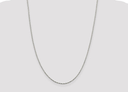 Sterling silver box link chain, additional view