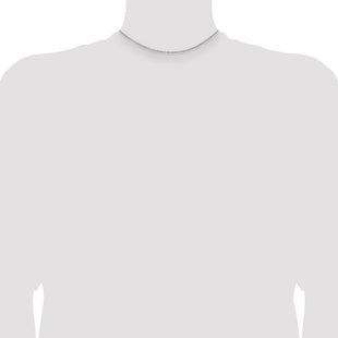 Sterling Silver Rhodium-plated Cable Chain