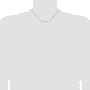 Sterling Silver Rhodium-plated Cable Chain