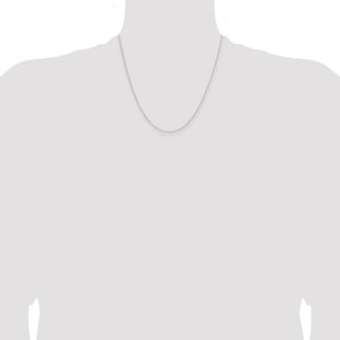Sterling Silver Rhodium-plated Cable Chain (Style QPE63R-20)